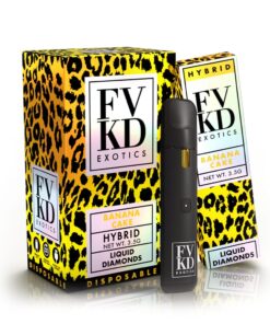 FVKD Banana Cake Disposable Vape 3.5g | THC-A & D8 Infused