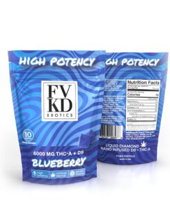 FVKD Blueberry Gummies 6000MG | THC-A & D9 Fusion