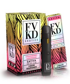 FVKD Strawberry Lemonade Disposable 3.5g Vape | THC-A, D8